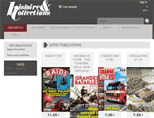 Tablet Screenshot of histoireetcollections.com